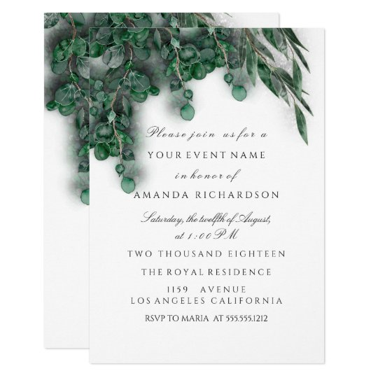 Wedding Woodland Rustic Invitation